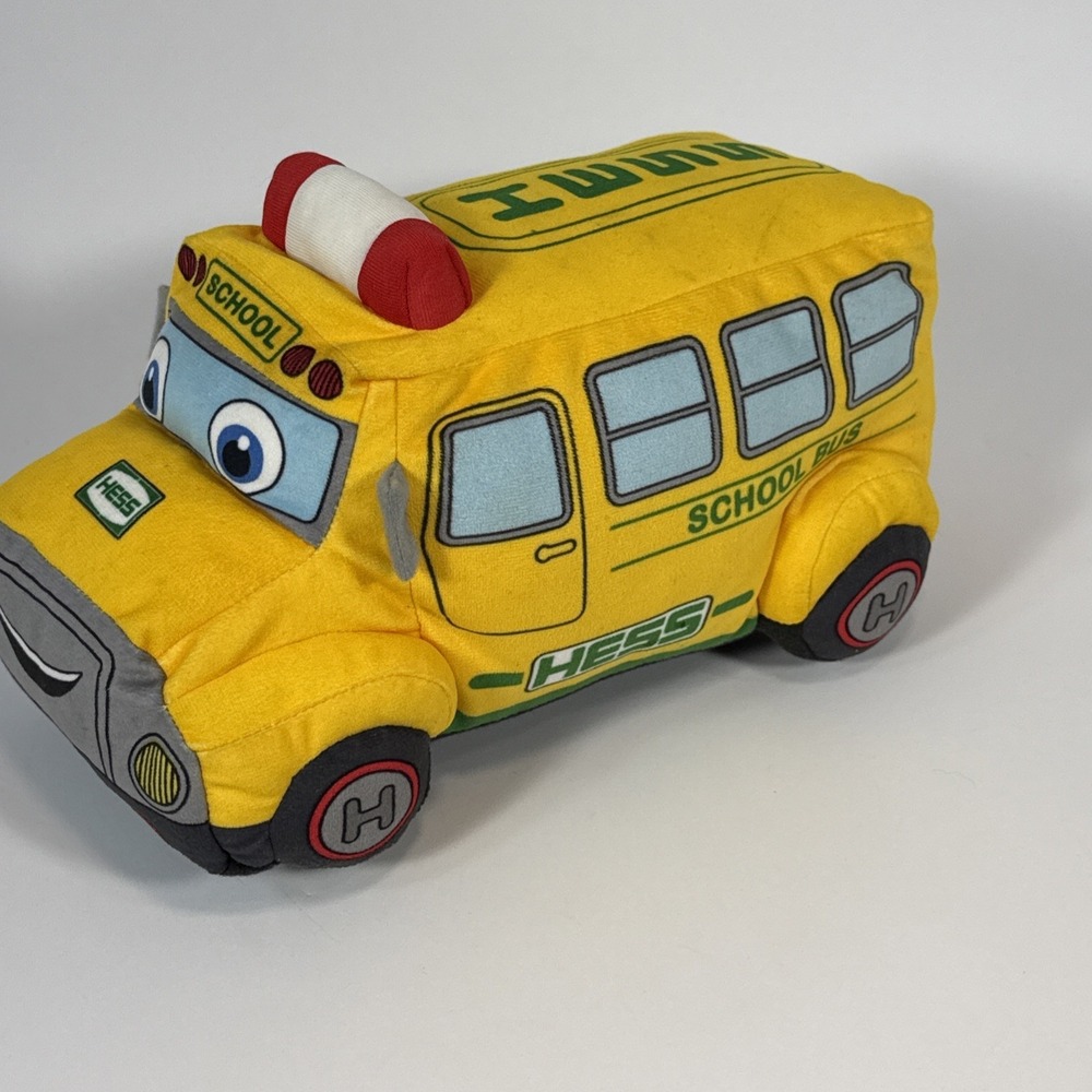 Hess Toy Plush Truck 2024 Edition 10" School Bus Working Lights & Music